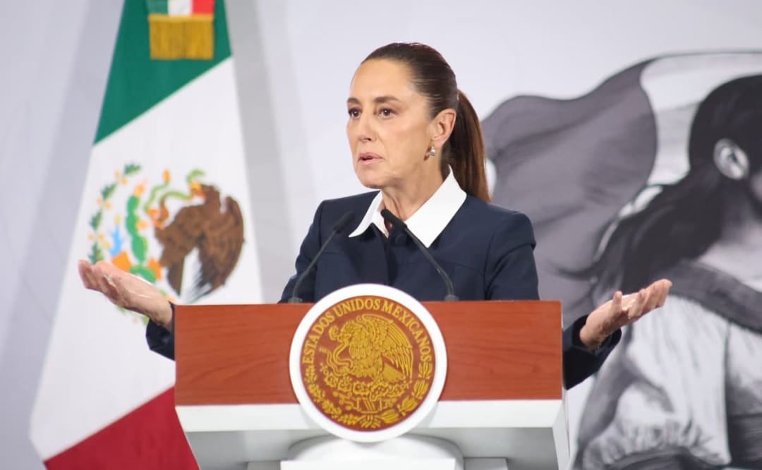La Presidenta de México, Claudia Sheinbaum Pardo, encabeza la conferencia matutina "las mañaneras del pueblo”. Ciudad de México, 12 de Marzo 2026. Foto: Luis Camacho | El Universal