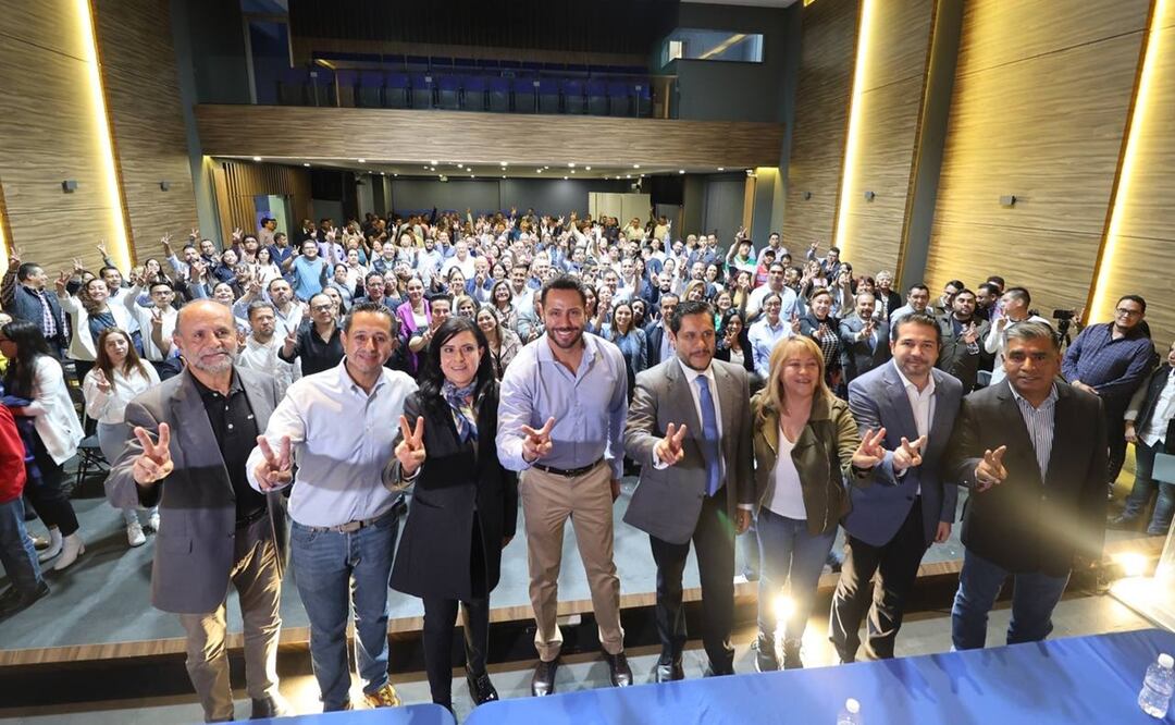 Anuar Azar Figueroa busca reelección como dirigente estatal del PAN en Edomex. Foto: Especial