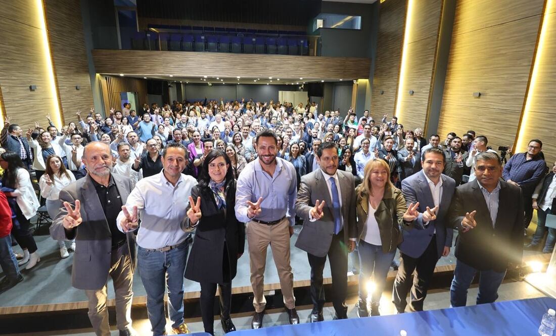 Anuar Azar Figueroa busca reelección como dirigente estatal del PAN en Edomex. Foto: Especial