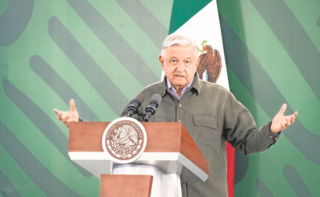 El presidente Andrés Manuel López Obrador dice que su gobierno realiza un seguimiento del Covid-19, y no hay nada para preocuparse. Foto: Mario Arturo Martínez. El Universal