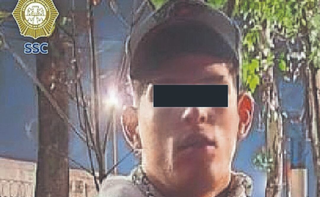 El detenido intentaba darse a la fuga. Foto Especial