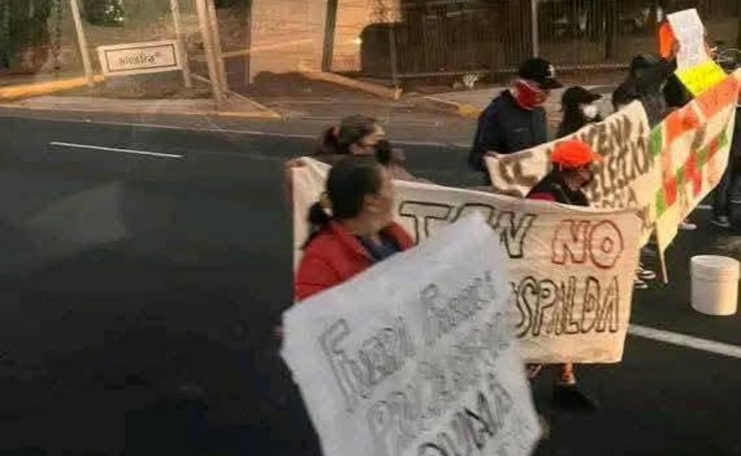 Bloqueo en México-Pachuca por contaminación. Foto: Especial