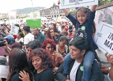 Protestan contra aborto y matrimonio gay en Edomex