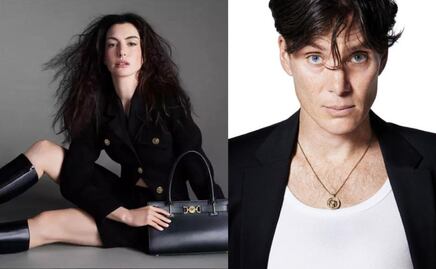 Anne Hathaway y Cillian Murphy en nueva campaña de Versace