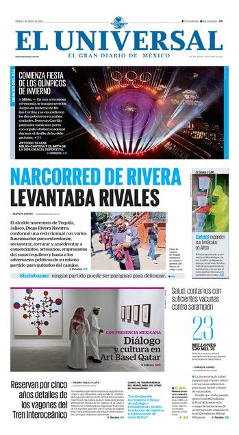 Portada impresa del 7 de febrero de 2026