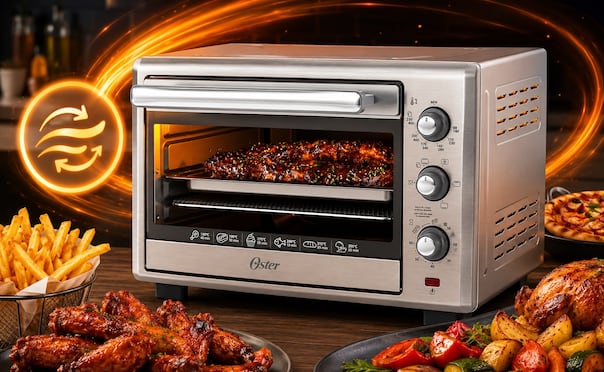 Con una capacidad de 35 litros, este horno está diseñado para preparar alimentos para toda la familia. Foto: IA
