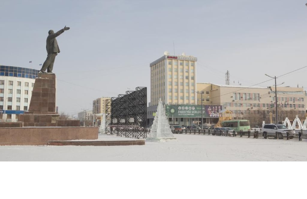 La plaza Lenin, en Yakutsk, Rusia. FOTO: Archivo 