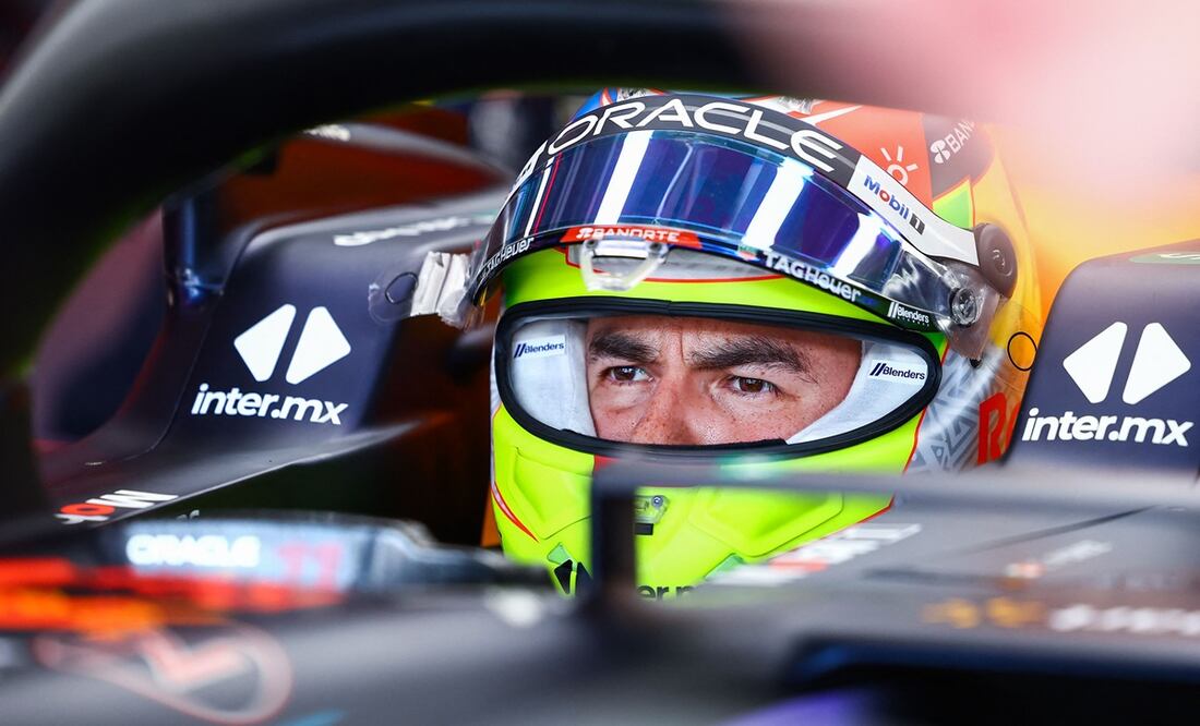 Checo Pérez de cara al GP de Miami - Foto: AFP