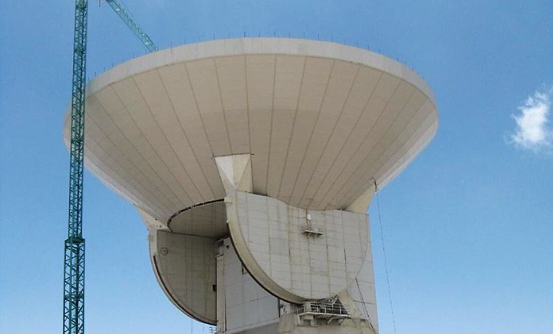 El Gran Telescopio Milimétrico Alfonso Serrano, ubicado en Atzitzintla, Puebla.
Foto: Especial