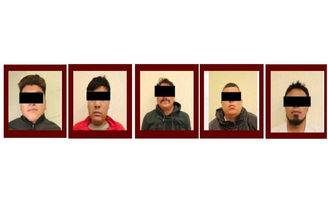 Detienen a seis sujetos y decomisan armas largas y drogas durante operativo de rescate de una persona secuestrada en Actopan, Hidalgo (17/01/2025). Foto: Especial