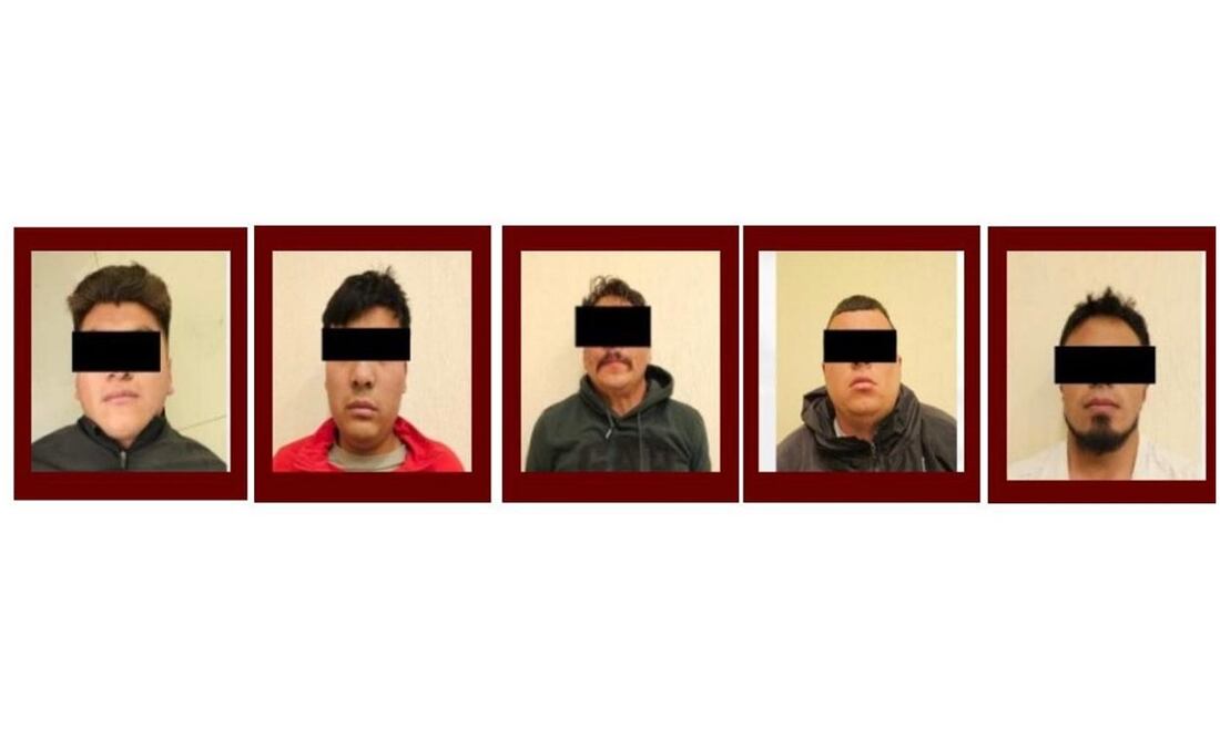 Detienen a seis sujetos y decomisan armas largas y drogas durante operativo de rescate de una persona secuestrada en Actopan, Hidalgo (17/01/2025). Foto: Especial