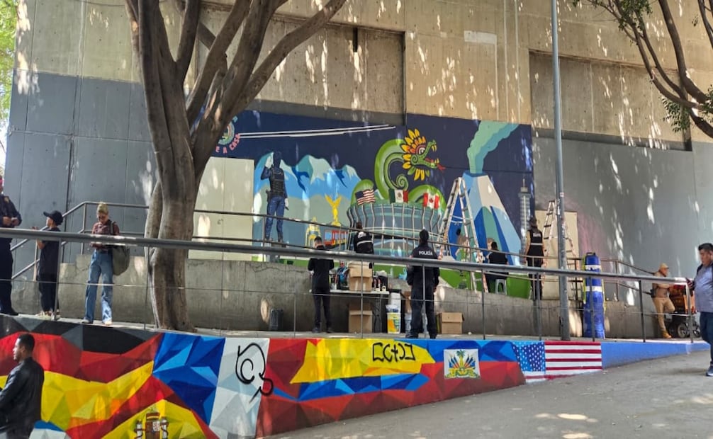 Murales del Mundial 2026 en CDMX. Foto: Frida Sánchez
