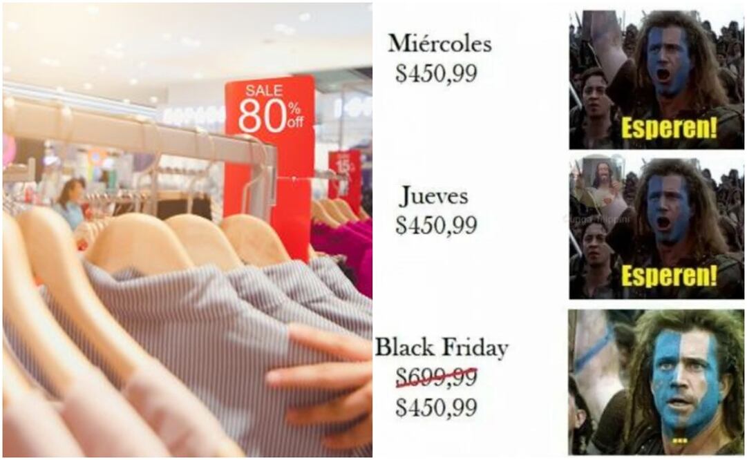 Memes Black Friday. Foto: Captura de pantalla y Archivo / El Universal