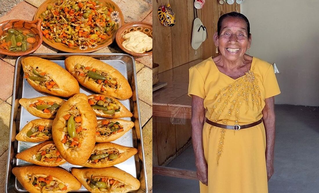 Doña Lupita y su hijo Adrián cocinan juntos un picadillo de cerdo para comer con bolillos. Foto: Captura de pantalla YouTube / Doña Lupita