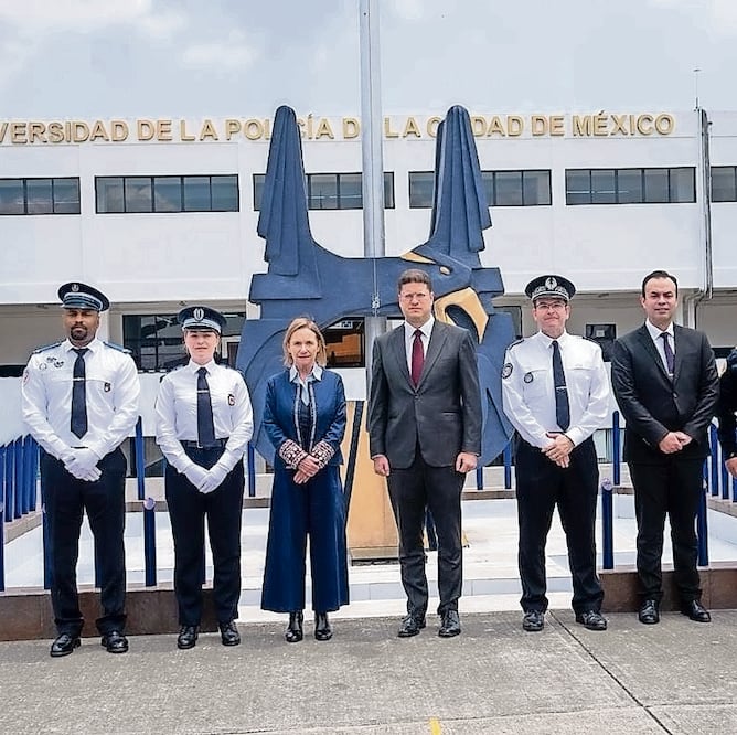 Pablo Vázquez inauguró el curso en la Universidad de la Policía. Foto: Especial