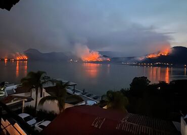 Cuatro incendios continúan activos en zonas boscosas de Valle de Bravo