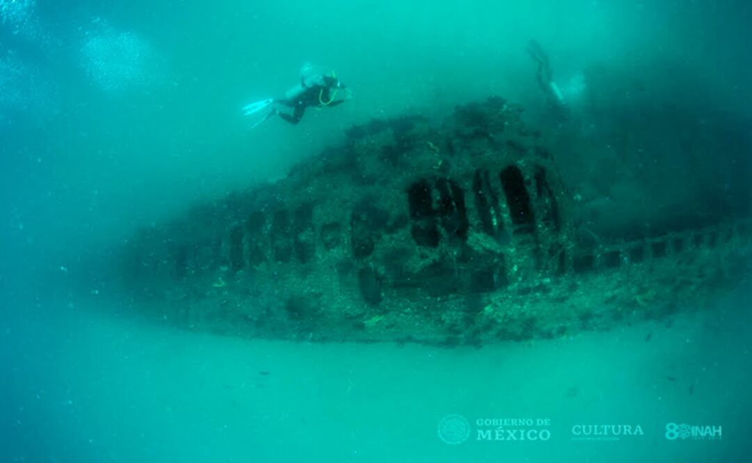 The vessel belonged to the American Navy – Photo: Courtesy of INAH