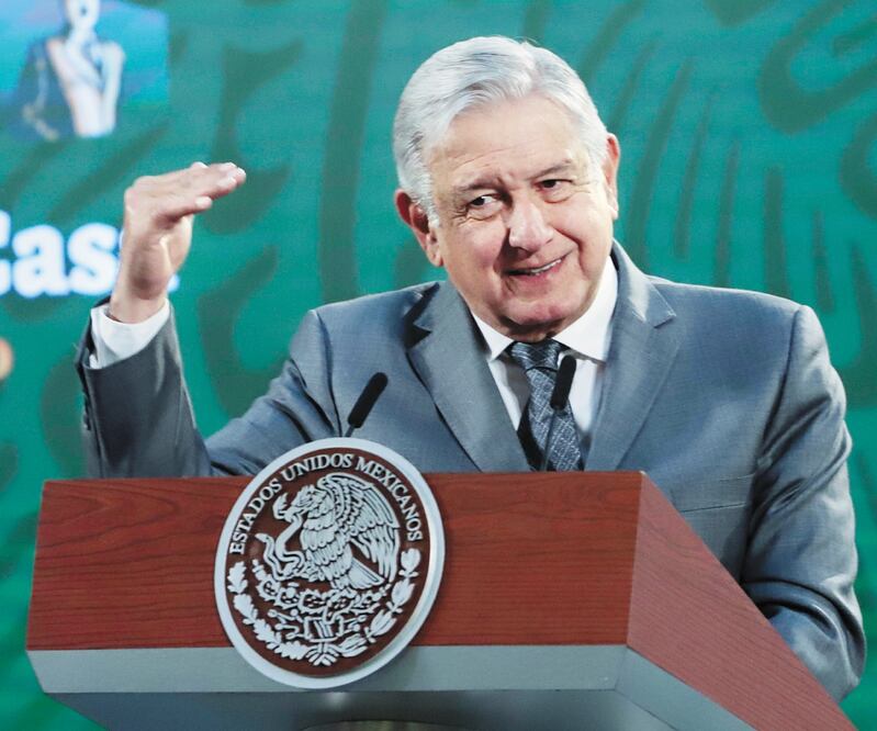 El presidente Andrés Manuel López Obrador garantizó que, pese al atraso en entrega de vacunas, se mantienen las metas del gobierno. Foto: BERENICE FREGOSO. EL UNIVERSAL