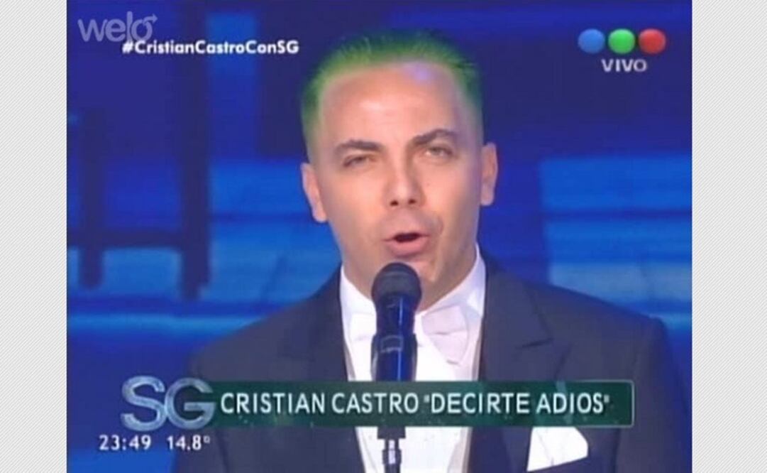 Cristian Castro sorprende con look de "Guasón"