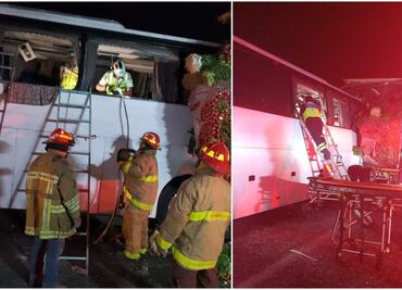 Choque entre autobús y tráiler deja al menos 35 personas lesionadas en la autopista Córdoba-Veracruz