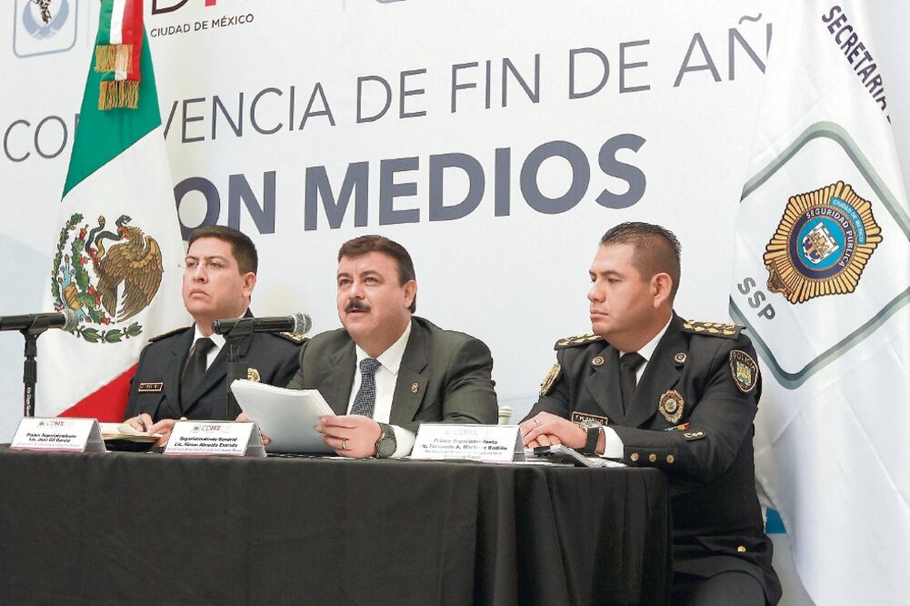 Hiram Almeida, titular de la Secretaría de Seguridad Pública de la Ciudad de México, presentó el informe sobre las multas de tránsito (JÉSSICA ESPINOSA. EL UNIVERSAL)