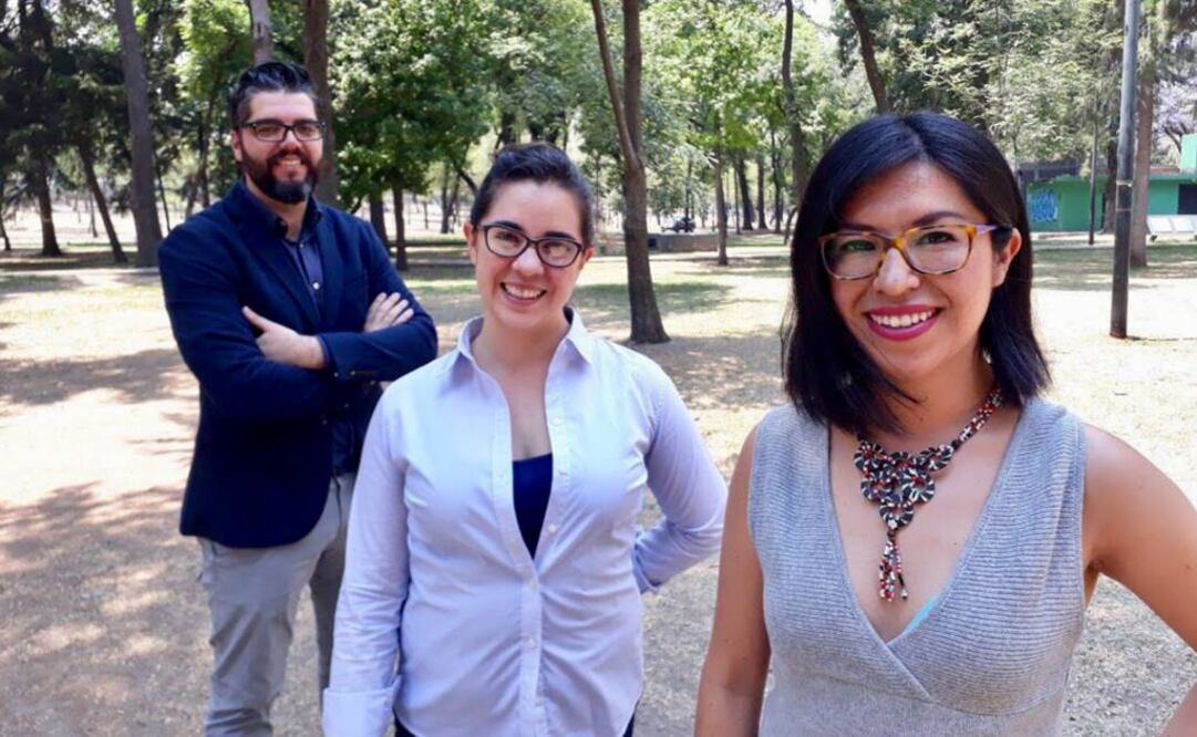 Manuel Ureste, Miriam Castillo y Nayeli Roldán obtuvieron el premio de periodismo. Foto: Tomada del sitio Mexicanos contra la Corrupción