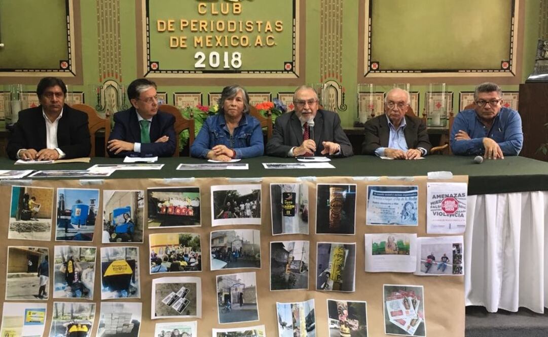 Esthela Ruiz, José Agustín Ortiz Pinchetti, Jaime Cárdenas, Bernardo Bátiz, Efrén Rodríguez y Juan Gutiérrez, hicieron un llamado a elecciones limpias. Foto: Gerardo Suárez / EL UNIVERSAL