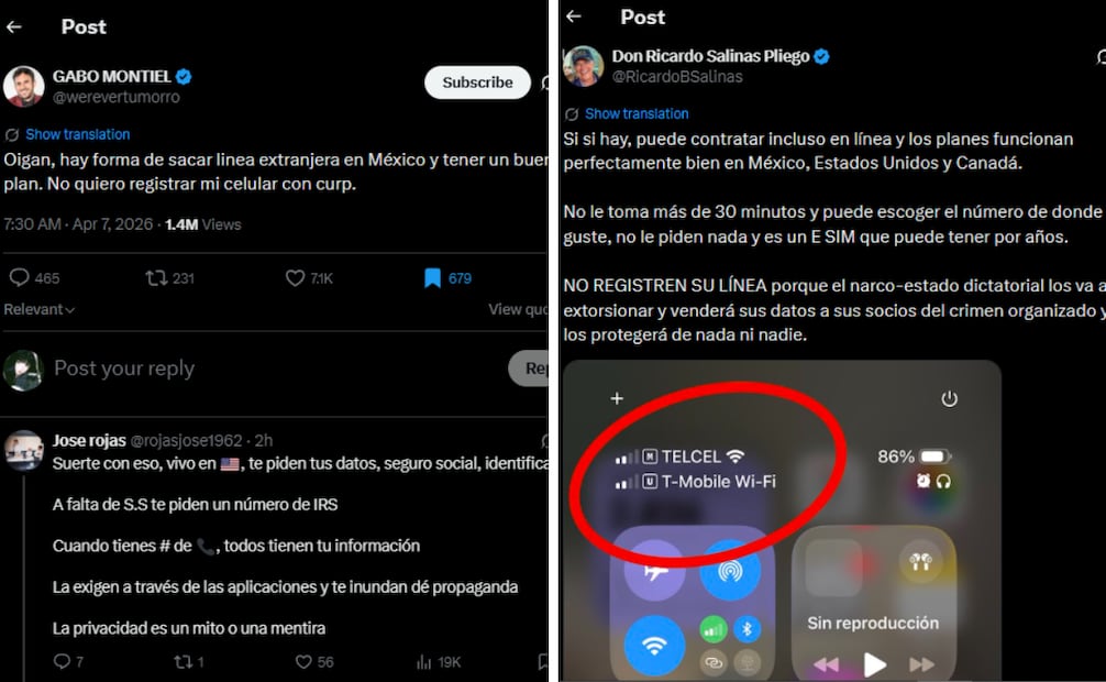 Foto: Captura de pantalla en X