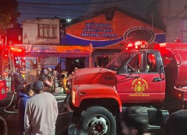 Se registra un incendio en negocio de alimentos para animales en la colonia Morelos