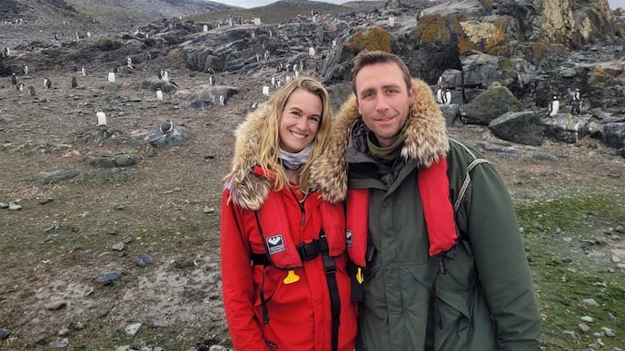 Phillipe y Ashlan Cousteau