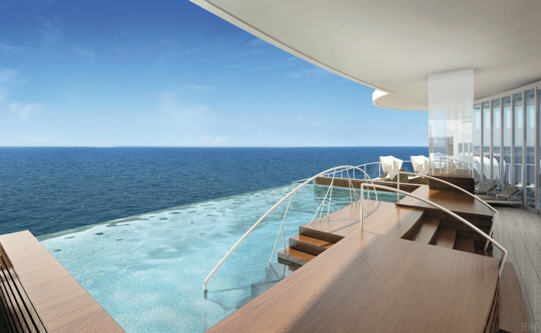 El spa de la embarcación tiene terraza y una infinity pool. (Foto: Regent Seven Seas Cruises)