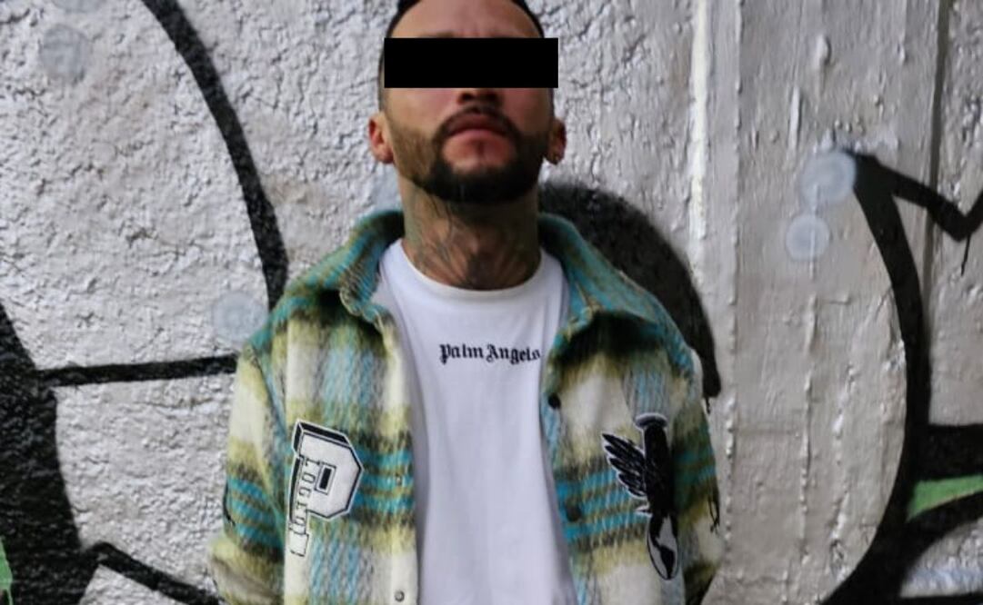 Detienen a presunto integrante del equipo de seguridad de “El Tochi” de la Unión Tepito (12/03/2025). Foto: Especial