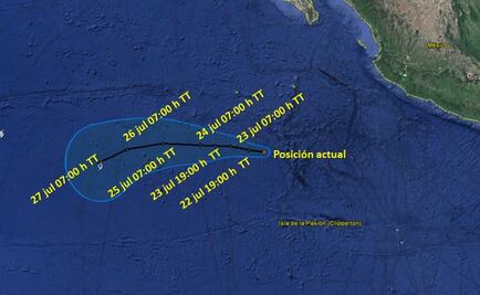 Se forma la depresión tropical 10-E en el Océano Pacífico