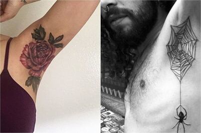 La nueva tendencia: tatuajes en las axilas