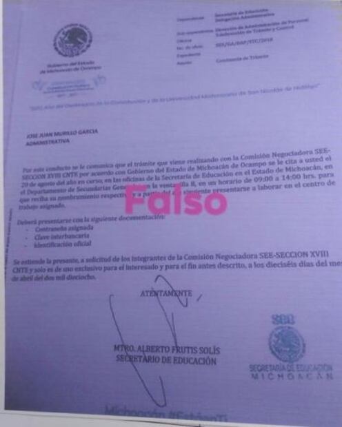 Denuncian venta de plazas falsas en Secretaría de Educación de Michoacán