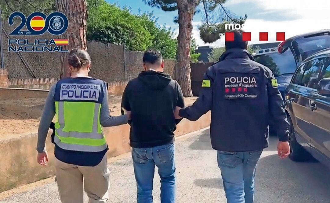 La policía española detuvo en Barcelona a 14 presuntos miembros de un grupo narco vinculado al Cártel de Sinaloa. Foto: EFE