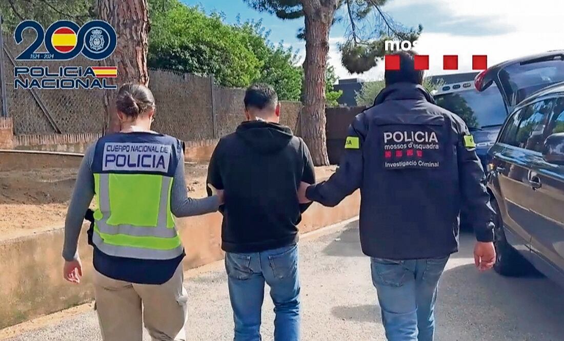 La policía española detuvo en Barcelona a 14 presuntos miembros de un grupo narco vinculado al Cártel de Sinaloa. Foto: EFE