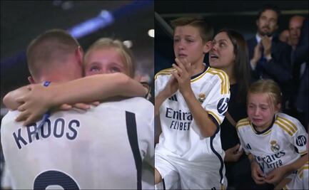 VIDEO: La emotiva reacción de los hijos de Toni Kroos tras su despedida en el Santiago Bernabéu