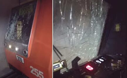 Lata de cerveza en vías, corte de cable y daño a parabrisas, entre los "incidentes atípicos" del Metro
