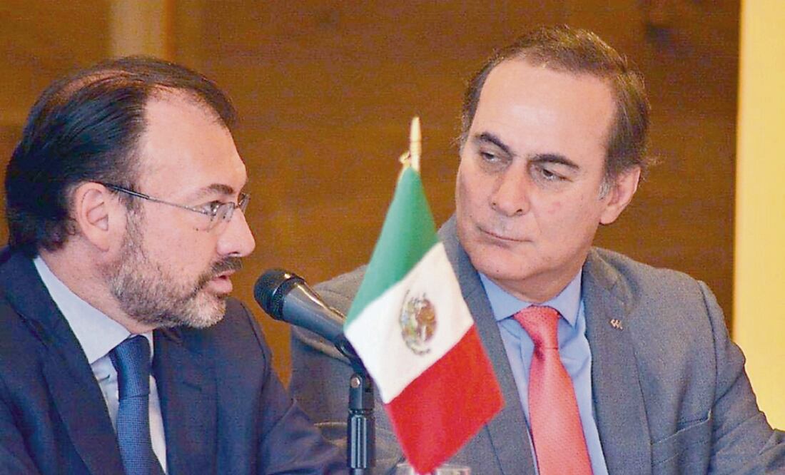 En la reunión del CCE, Luis Videgaray y Juan Pablo Castañón destacaron que es prioritario mantener el acceso preferencial a productos mexicanos. (CORTESÍA CCE)