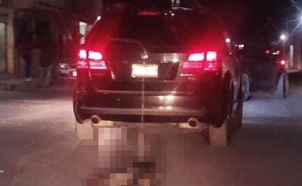 Amarran a perro a una camioneta y lo arrastran en Tula, Hidalgo