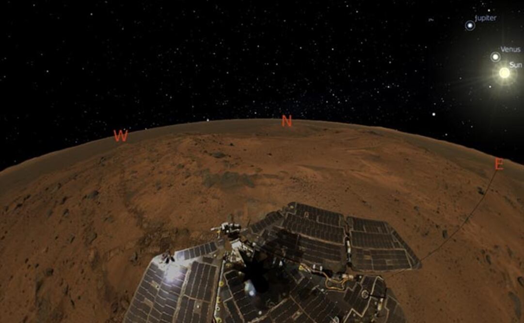 Captura de pantalla del programa. Foto: Stellarium