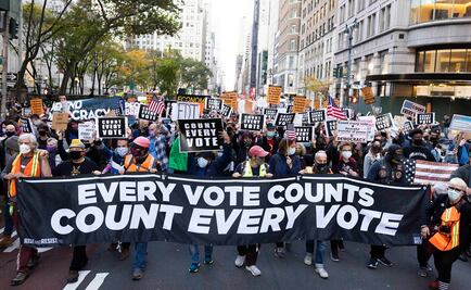 Detienen a decenas de manifestantes contra Trump en Nueva York