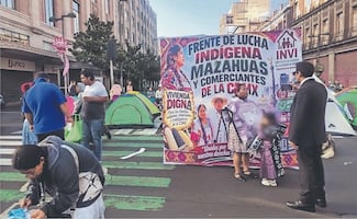 Comerciantes realizan bloqueo en demanda de vivienda