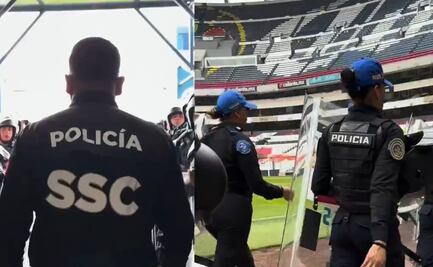 Despliegan 4 mil elementos de la SSC para la final América vs Cruz Azul en el Estadio Azteca