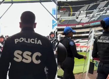 Despliegan 4 mil elementos de la SSC para la final América vs Cruz Azul en el Estadio Azteca