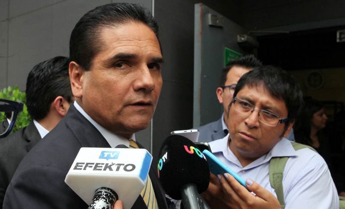 Silvano Aureoles, captado hoy en la Ciudad de México. Fotografía de Lucía Godínez