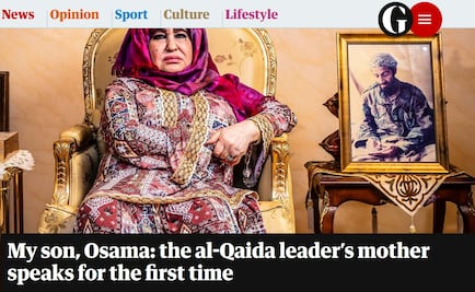 Era buen chico y le lavaron el cerebro: madre de Bin Laden