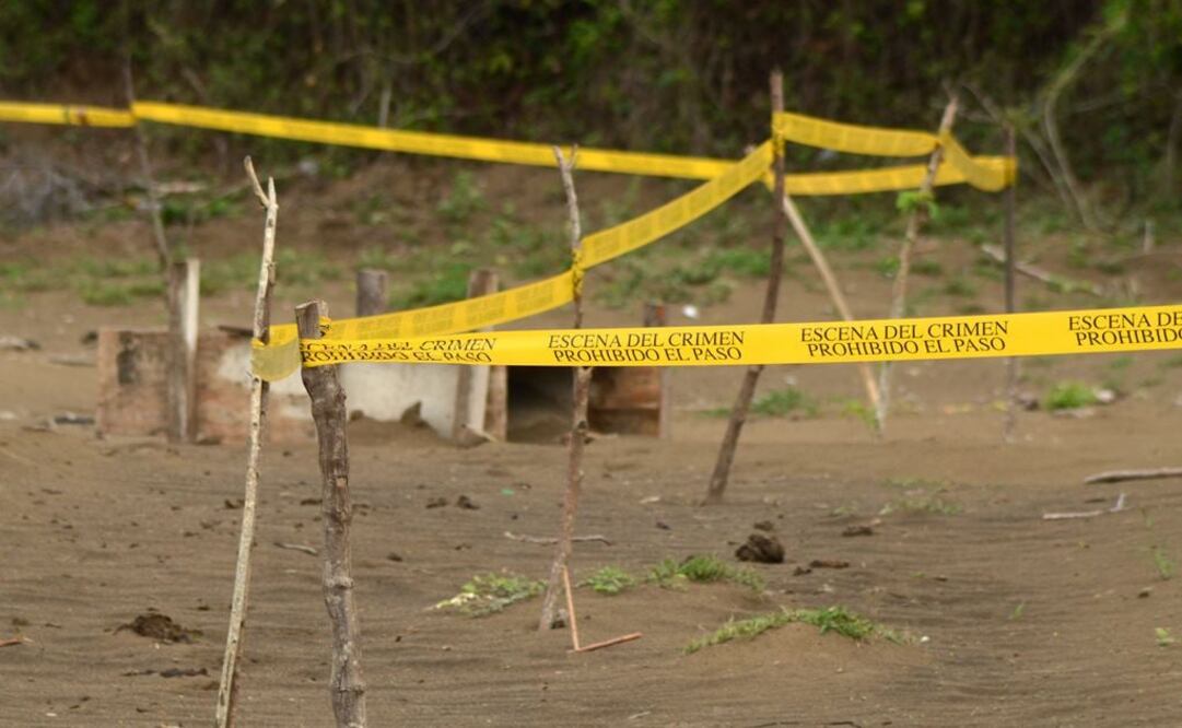 Esta semana se hallaron 250 osamentas en un predio denominado Colinas de Santa Fe. Foto: EFE