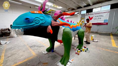 Internos del Reclusorio Varonil Sur participarán en el Desfile de Alebrijes Monumentales con "Teotlayoli"